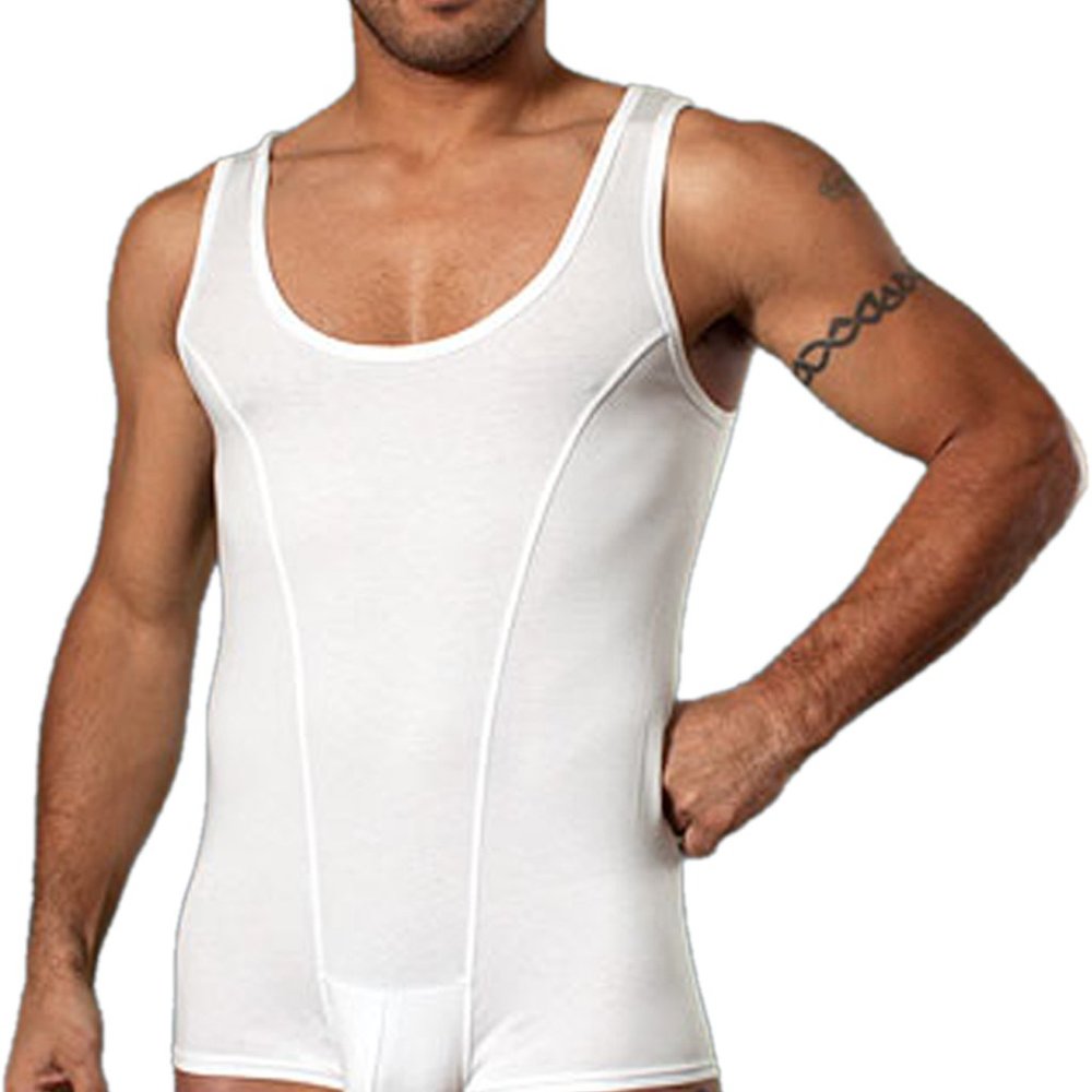 Doreanse Men’s Pouch Bodysuit Snap Closure Crotch
